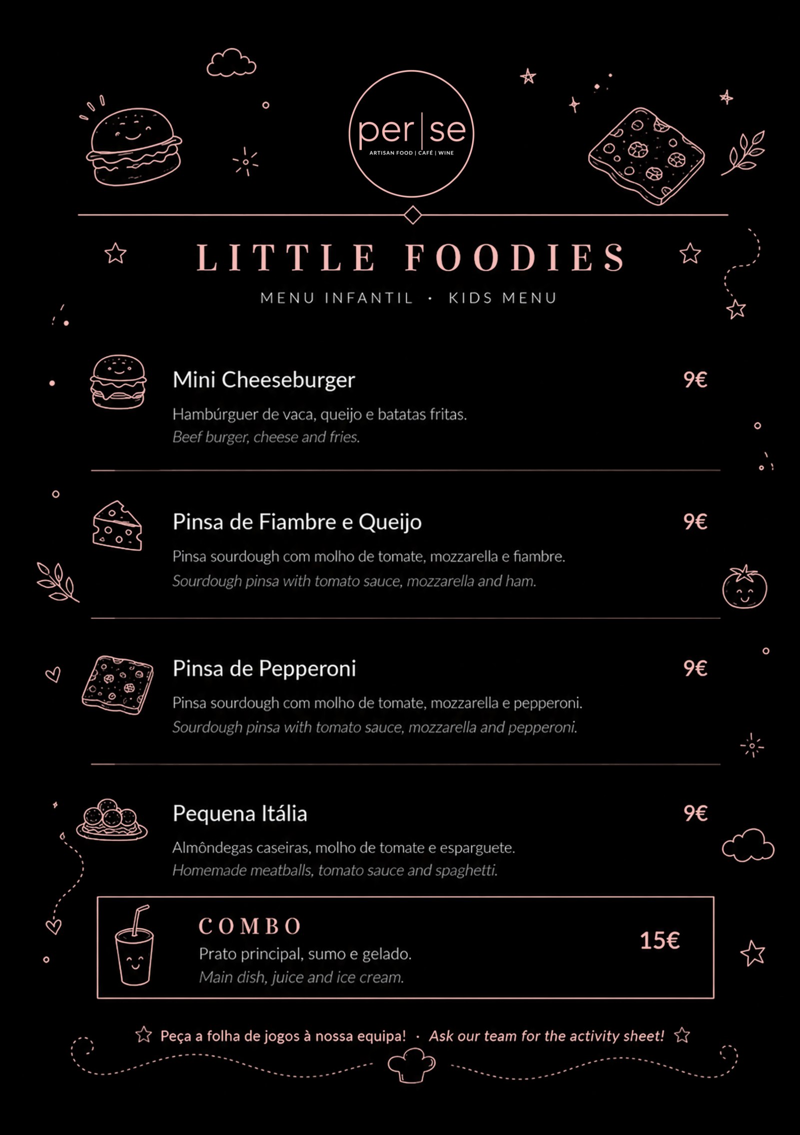 Menu Little Foodies
