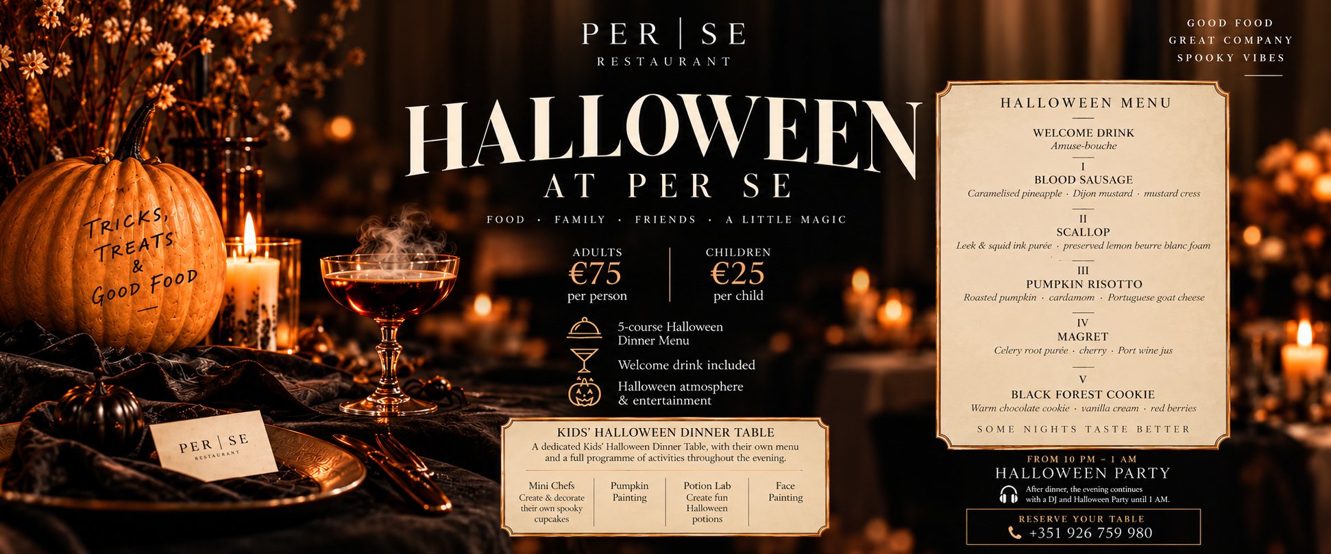 Halloween at Per Se — sábado 31 de outubro